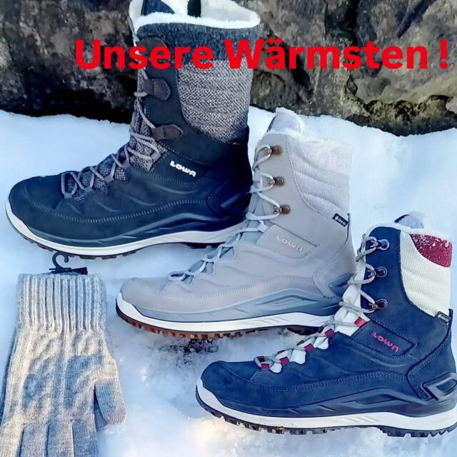 Wasserdichte und sehr rutschfeste Lowa für Damen, ab 179.90. Hoher mit Reißverschluss
#ruppanerschuheundmode #lowa #goretex #oberallgäu #warmundkuschlig