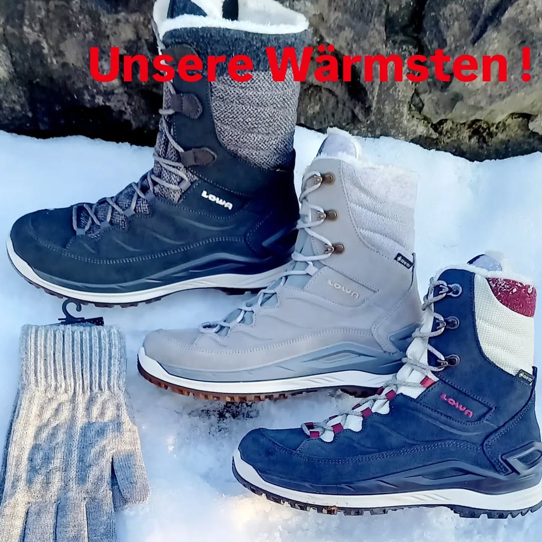 Wasserdichte und sehr rutschfeste Lowa für Damen, ab 179.90. Hoher mit Reißverschluss
#ruppanerschuheundmode #lowa #goretex #oberallgäu #warmundkuschlig