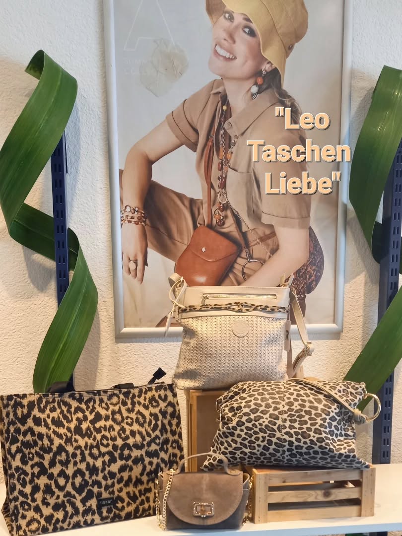Klasse Taschen im "Leo Natur Look"!

Rieker Bast Tasche 45 €
Leder Leo Tasche 59,90 €
Rieker Leo Textil Tasche 49,90 €
Mini Leder Tasche 35 €

#ruppanerschuheundmode #fischenimallgäu #taschenliebe