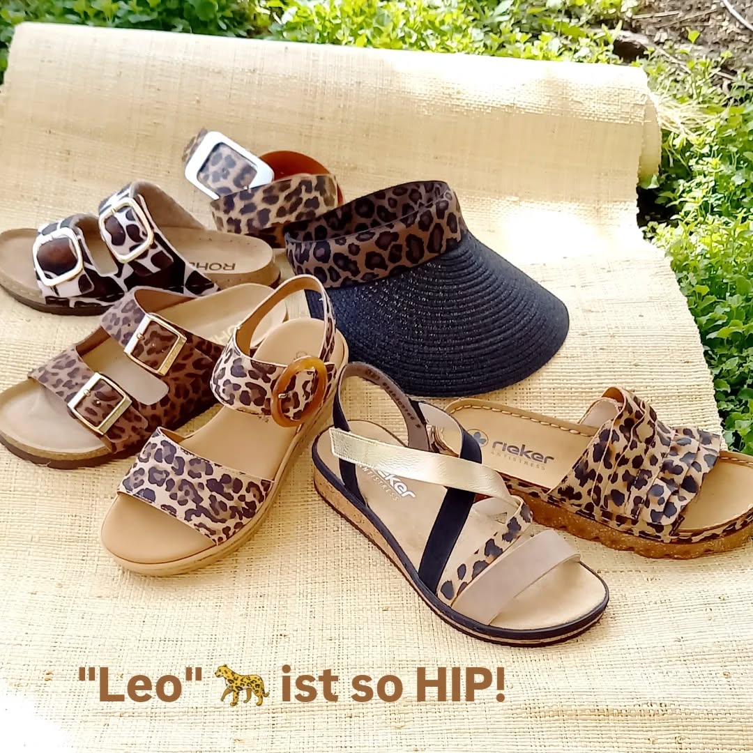 von links:
Rohde Pantolette,  Fell, 69,90 €
Rohde Pantolette 79,90 €
Gabor Sandale 99,90 €
Rieker Sandale 59,90 €
Rieker Pantolette 49,90 €

Sonnenschild 15 €
Gürtel 17,50 €

#ruppanerschuheundmode
#fischenimallgäu
#sandalenwetter