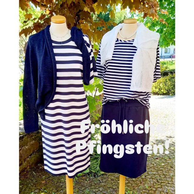 Mit fröhlichen Ringeln, in weich fließender Viskose von Monari:
Kleid 99.90
Strickjacke 99.90

Ajour Pulli 119.90
Shirt 39.90
Rock 79.90

#ruppanerschuheundmode #oberallgäu #monari #remonte