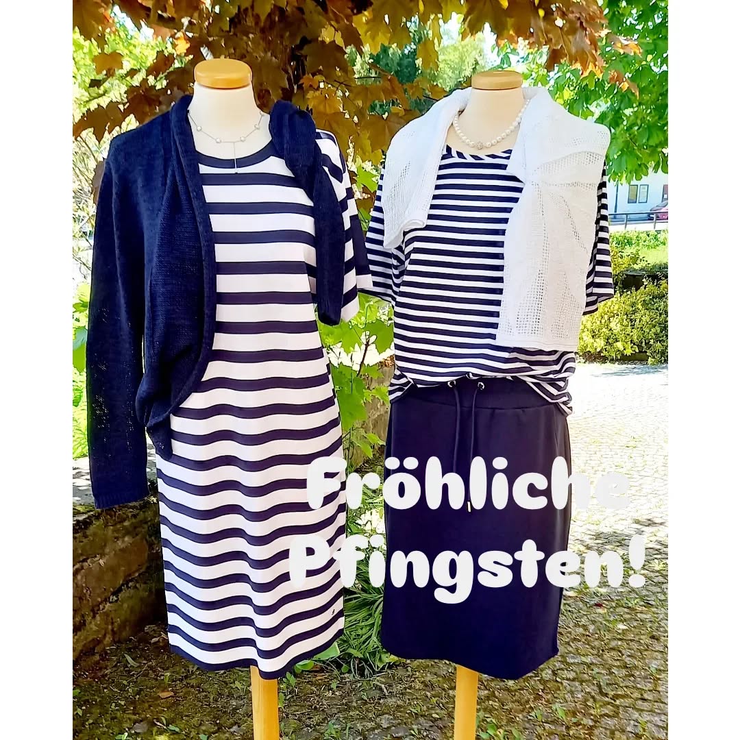 Mit fröhlichen Ringeln, in weich fließender Viskose von Monari:
Kleid 99.90
Strickjacke 99.90

Ajour Pulli 119.90
Shirt 39.90
Rock 79.90

#ruppanerschuheundmode #oberallgäu #monari #remonte