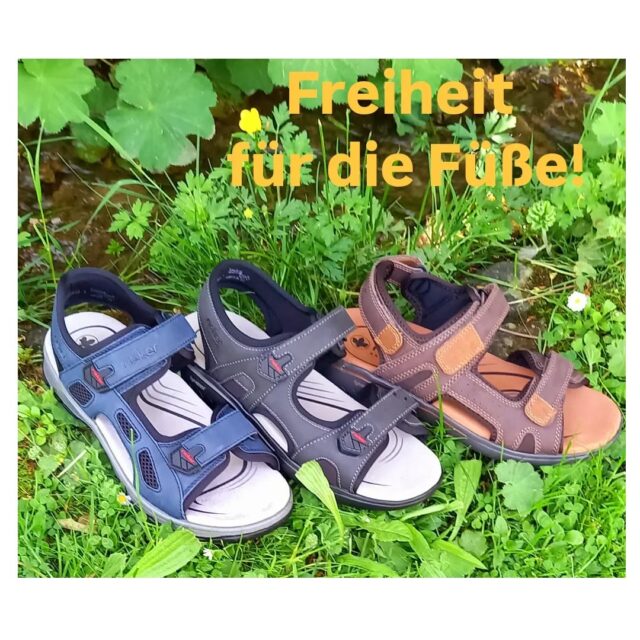 Leichte Männer Sandalen von Rieker verschaffen Abkühlung bei dem herrlichen Sommerwetter. Ab 69.90
#ruppanerschuheundmode #rieker #oberallgäu #sommer #männerschuhe