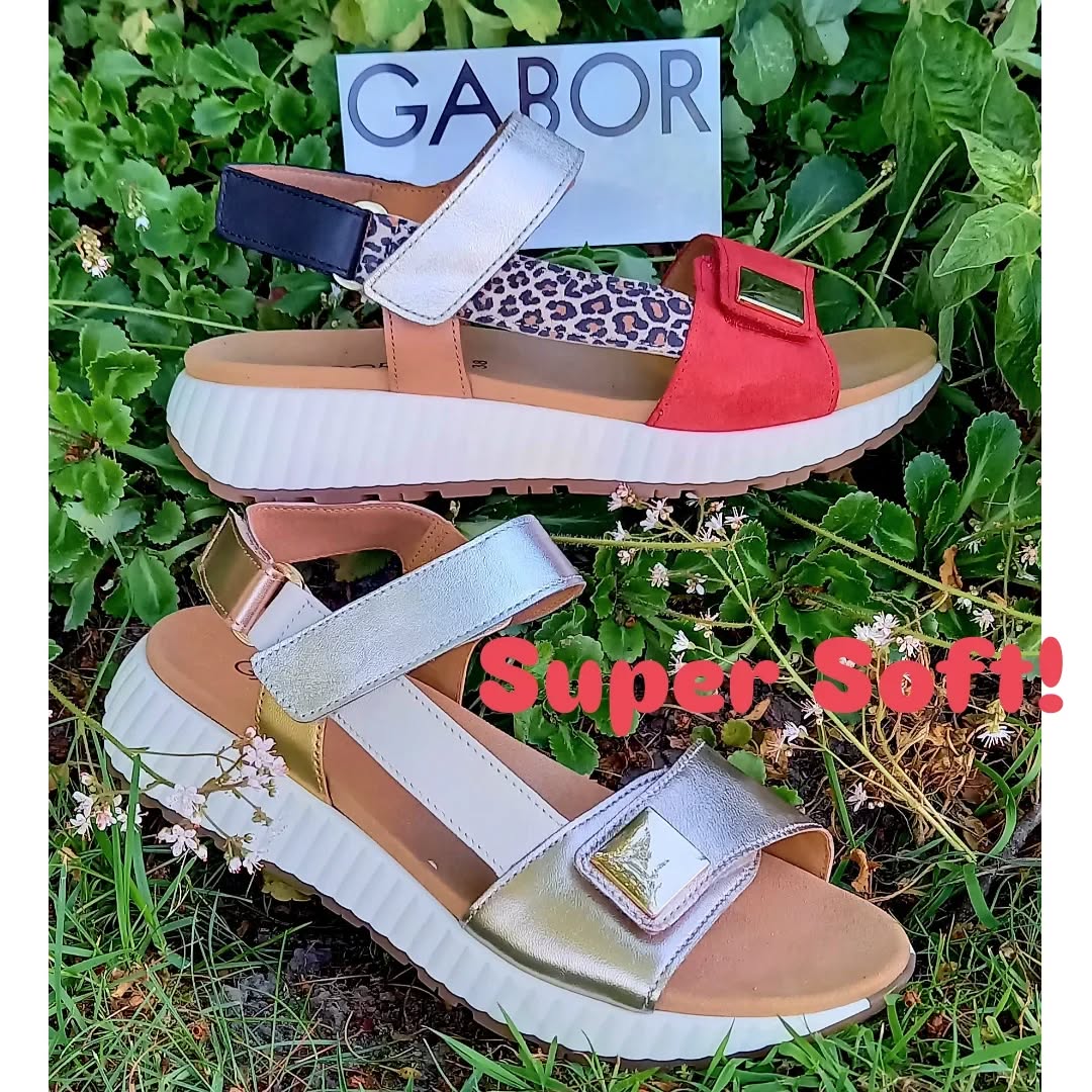 Lässige Gabor Sandaletten in angesagtem Leo oder vielseitigem Metallic. 3fach verstellbar und komfortables Fussbett 99.90
#ruppanerschuheundmode #gabor #oberallgäu #sommer #hörnerdörfer