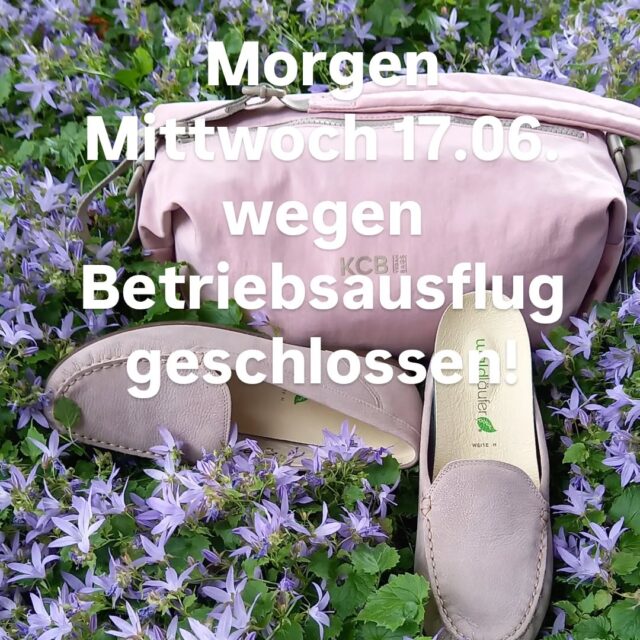 Butterweicher Mokassin mit Variofußbett von Waldläufer 119.90, KCB Tasche 65€.
Mittwoch 17.06. Betriebsausflug zum 70. Jubiläum GESCHLOSSEN! Wir danken für Ihr Verständnis!
#ruppanerschuheundmode
#Jubiläum #team #oberallgäu #waldläufer