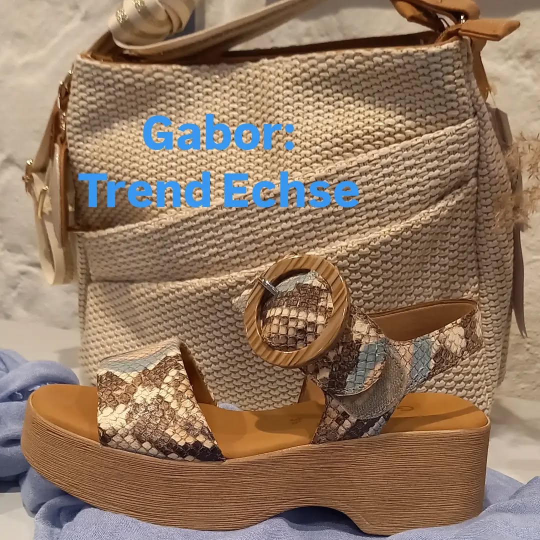Coole Plateau Sandalette aus echt Leder 119.90, Rieker Tasche 49.90
#ruppanerschuheundmode #gabor #oberallgäu #sommer