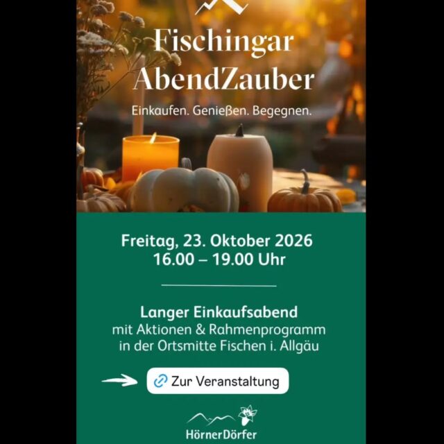 Freitag ist es soweit! Wir freuen uns auf Euch!
#ruppanerschuheundmode #hörnerdörfer #fischenimallgäu #herbstzeit #afterwork
