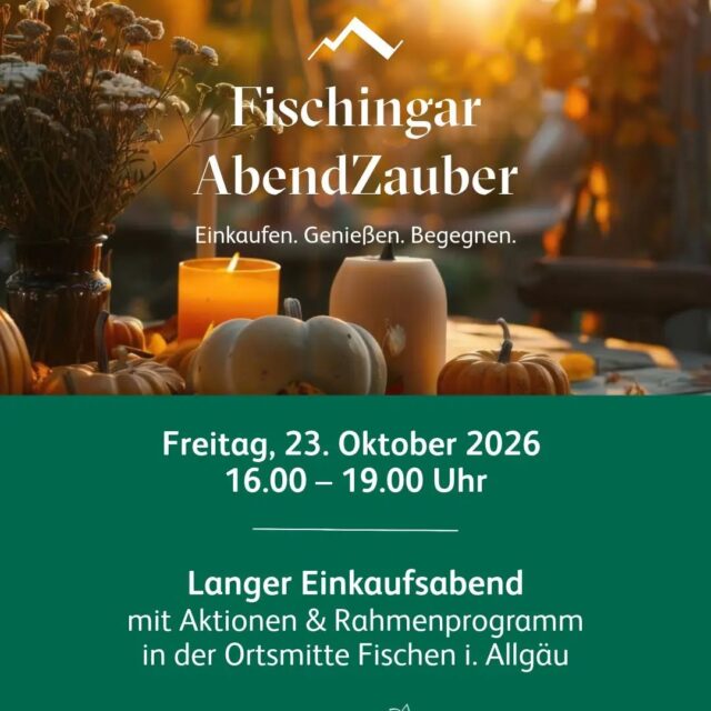 Mit dem Stempelheft könnt Ihr heute auch noch tolle Preise gewinnen!
#ruppanerschuheundmode #fischenimallgäu #hörnerdörfer #oberallgäu #abendzauber